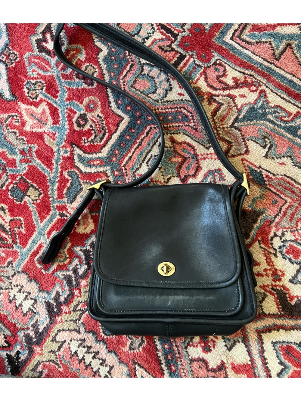 Coach Vintage Rambler’s Legacy Black Leather Bag